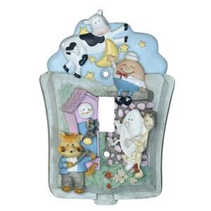 3D Nursery Rhyme Light Switch Cover Kids Room Decor 4x5.5